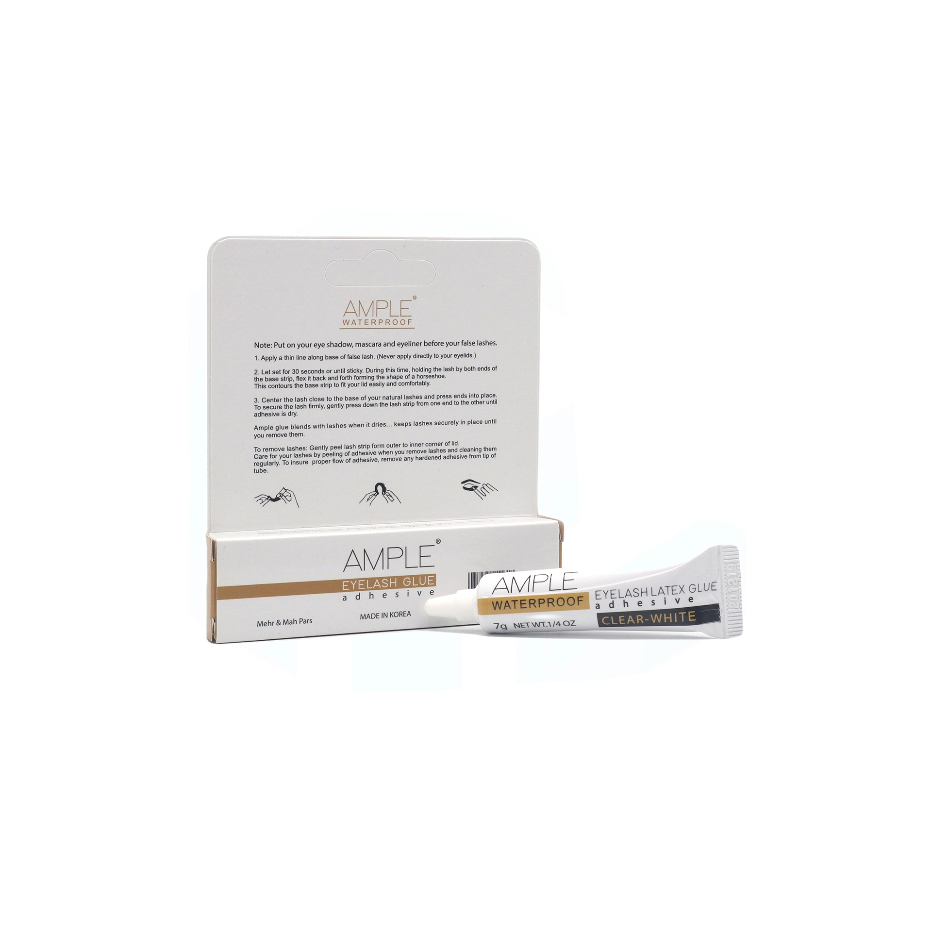 چسب مژه موقت امپل بی رنگ