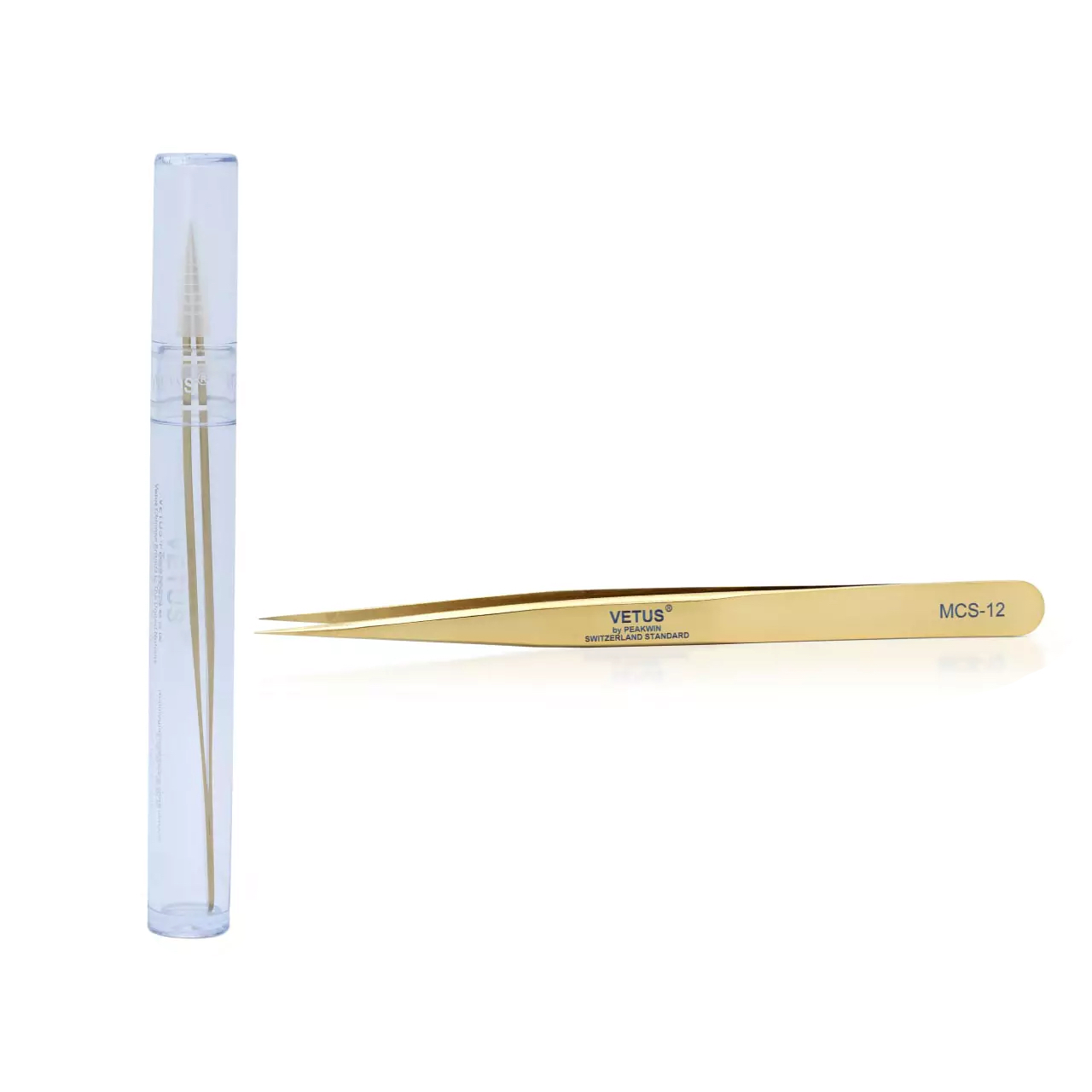 پنس مژه سرصاف وتوس